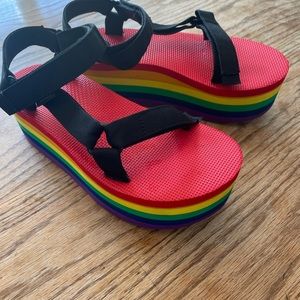 Teva Platform Rainbow Sandals